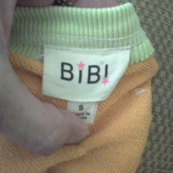 BiBi Boxy 3/4 Dolman Sleeve Blouse Multi-color Patchwork (Super Cute, Fab Brand) - Picture 5 of 11